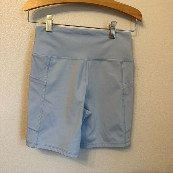 American Eagle Outfitters The Everything Pocket Bike Shorts in Blue - Picture 1 of 4
